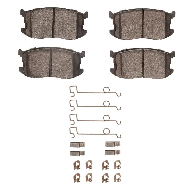 R1 85-89 Chevrolet Spectrum Front Semi Met Pads & Hardware Kit 1
