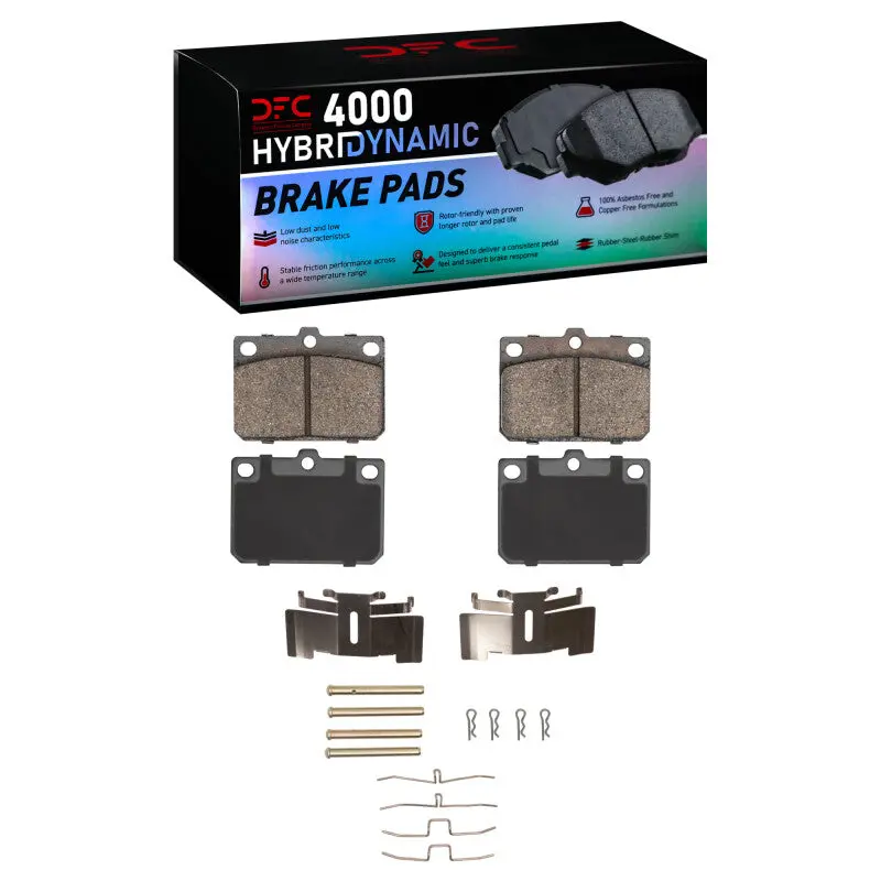 R1 1974-1987 Dodge Colt Front R1 Semi Met Pads & Hardware Kit 1