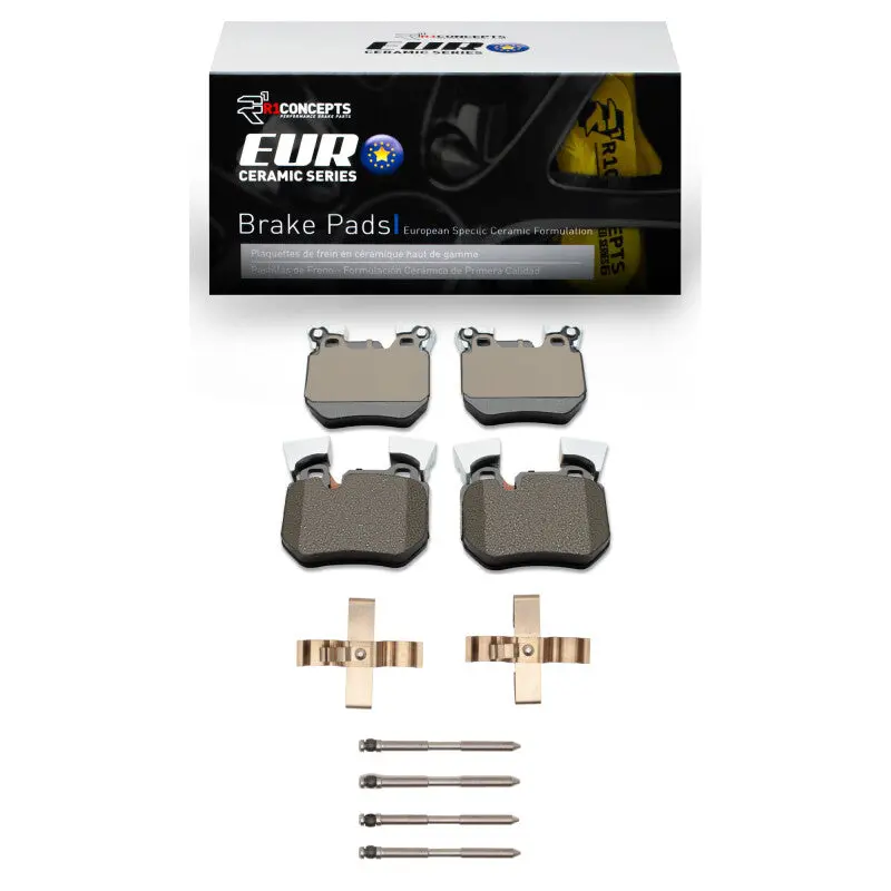 R1 2006-2013 Bmw 135I Rear R1 Euro Ceramic Pads & Hardware Kit 1