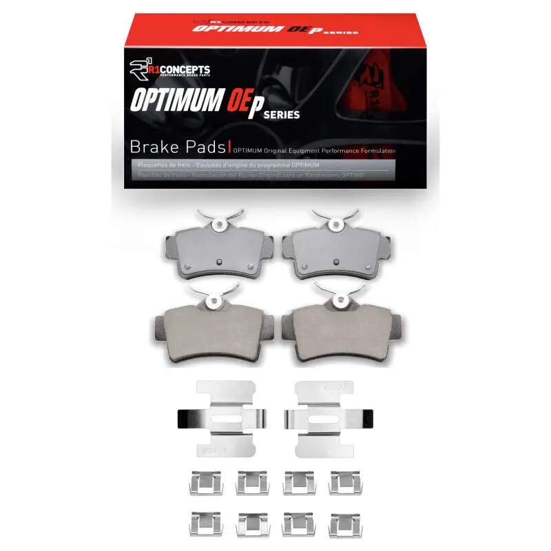 R1 1994-2004 Ford Mustang Rear R1 Optimum Oe Pads & Hardware Kit 1