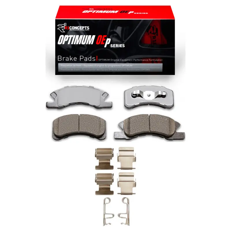 R1 14-25 Dodge Attitude (Mexico) Front Optimum Oe Brake Pads & Hardware Kit 1