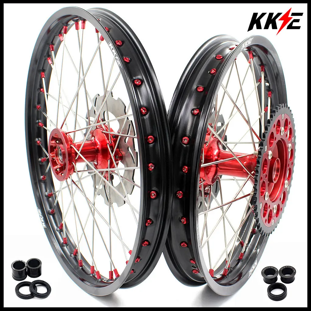 Kke Motorcycle 21" 18" Or 21" 19" Enduro Spoked Wheels For Honda Xr650r 2000-2008 1
