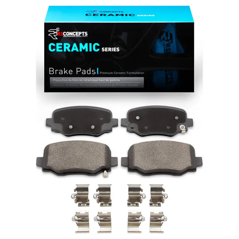 R1 15-25 Alfa Romeo Tonale Rear Ceramic Brake Pads & Hardware Kit 1