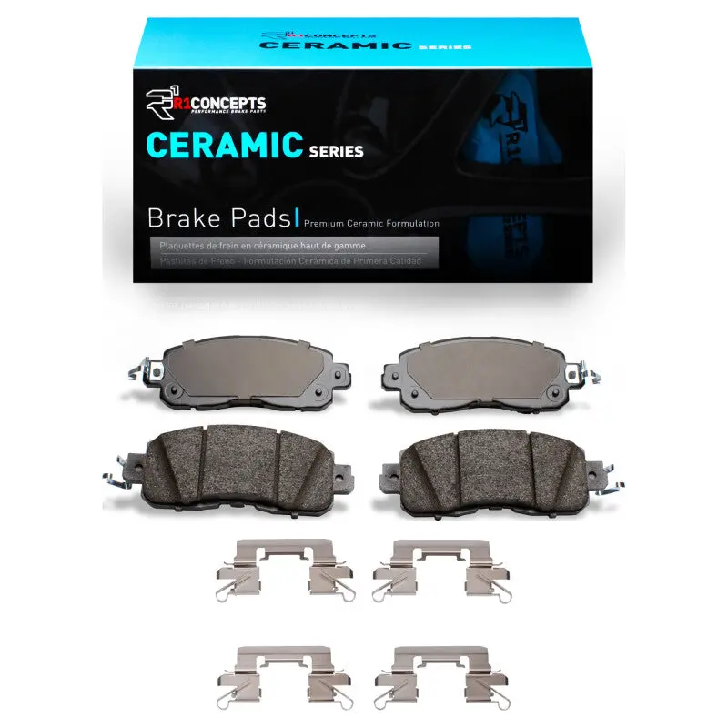 R1 2013-2025 Nissan Altima Front R1 Ceramic Pads & Hardware Kit 1
