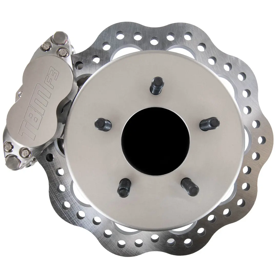 1999-18 Silverado 5X4.75 Lug Pattern Medium Duty 4 Piston Drag Racing Front Brake Kit (Reusing Factory Modified Hubs) 001-0291-1 1