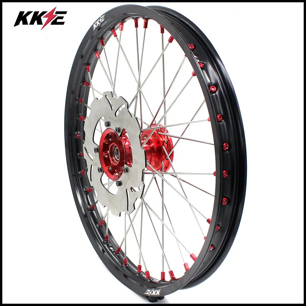 Kke 21 Inch Casting Front Wheel Rim For Honda Xr400r 1996-2004 Red Disc 1