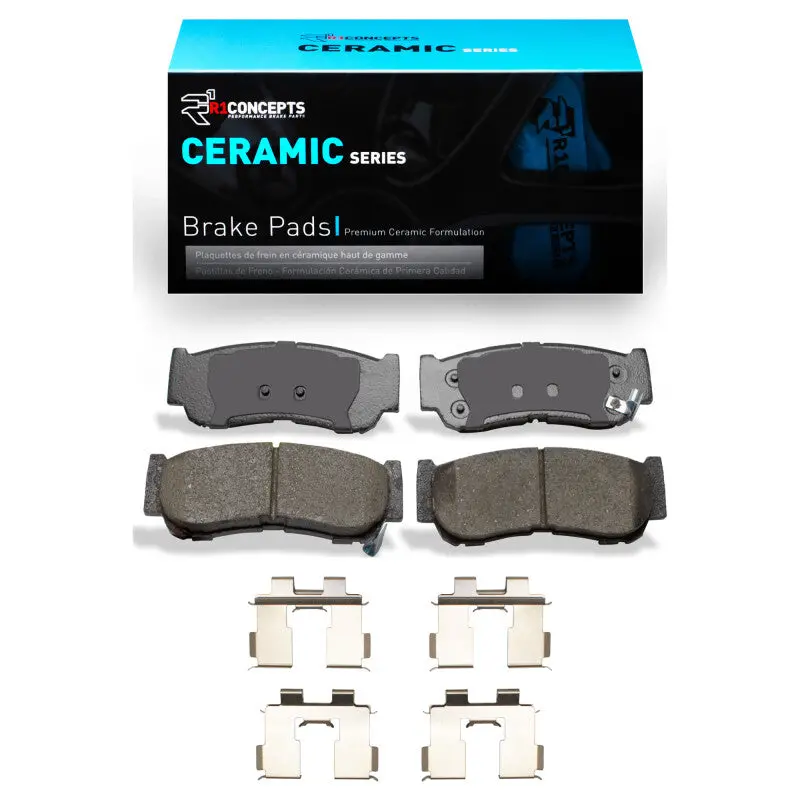 R1 2007-2009 Hyundai Santa Fe Rear R1 Ceramic Pads & Hardware Kit 1