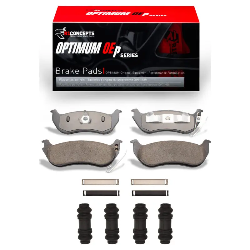 R1 03-10 Ford Explorer Sport Trac Rear Optimum Oe Pads & Hardware Kit 1