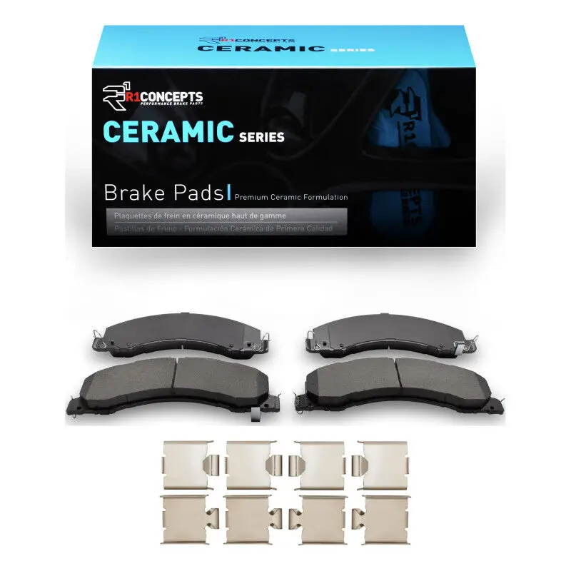 R1 08-25 Dodge Ram 4500 Front/Rear Ceramic Pads & Hardware Kit 1