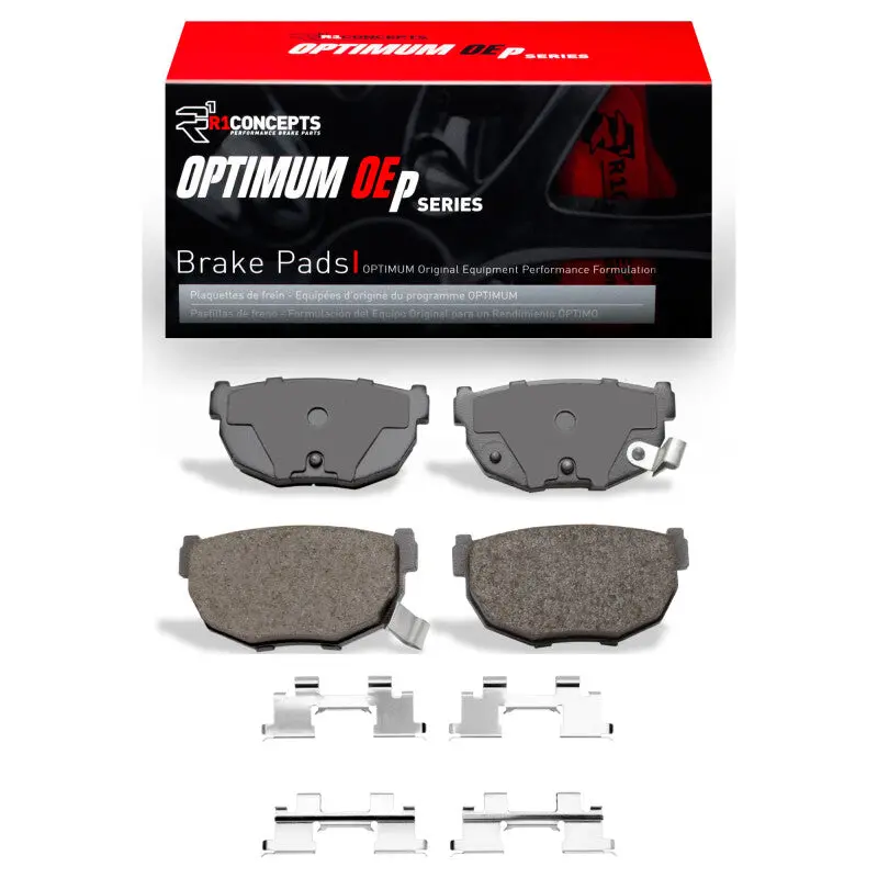 R1 87-89 Nissan 300Zx Rear Optimum Oe Pads & Hardware Kit 1