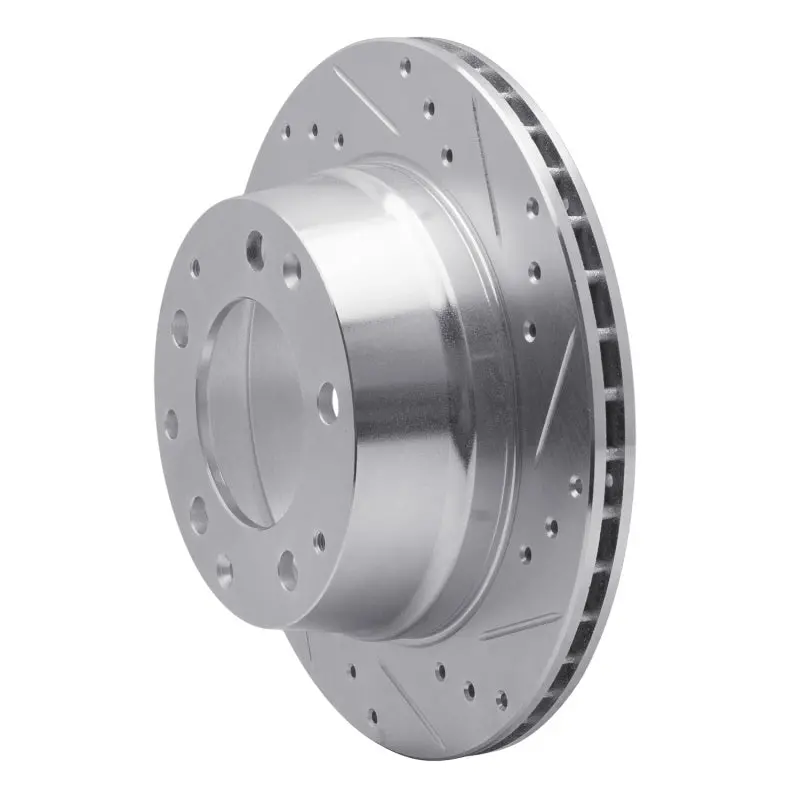 R1 69-83 Porsche 911 Rear Right Drilled & Slotted Silver Brake Rotor 2
