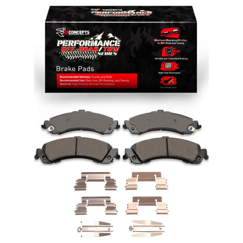 R1 2000-2006 Cadillac Escalade Esv Rear Performance Off-Road/Tow Brake Pads & Hardware Kit 1