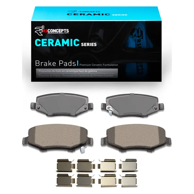 R1 2007-2018 Dodge Nitro Rear R1 Ceramic Pads & Hardware Kit 1
