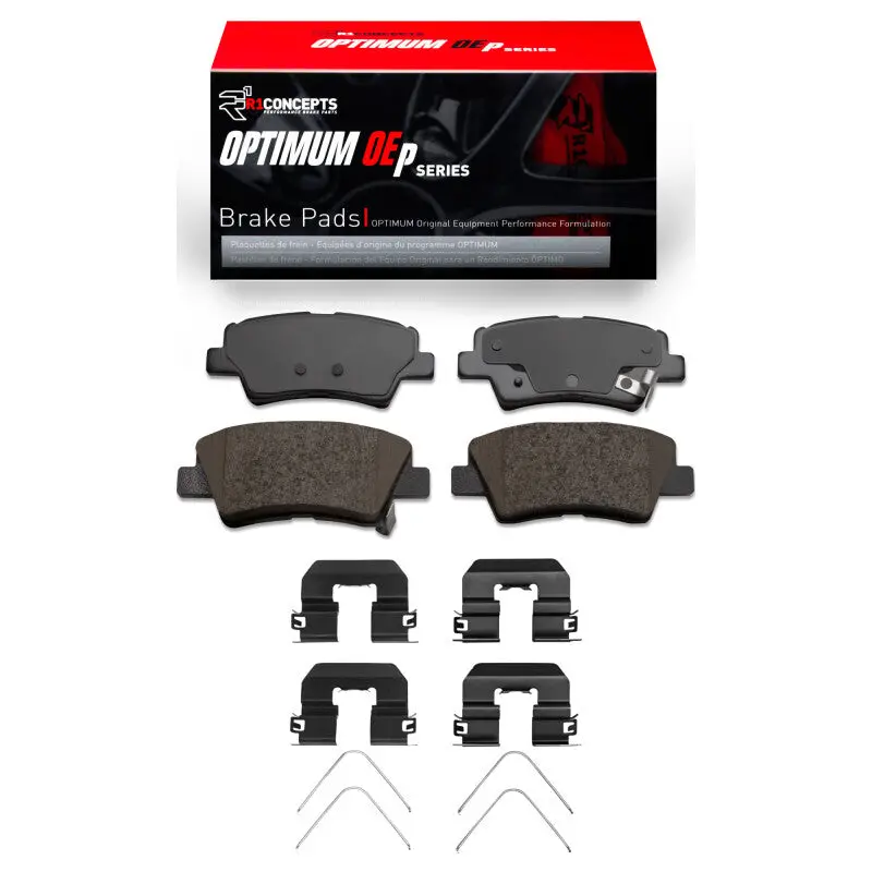 R1 2009-2022 Hyundai Azera Rear R1 Optimum Oe Pads & Hardware Kit 1