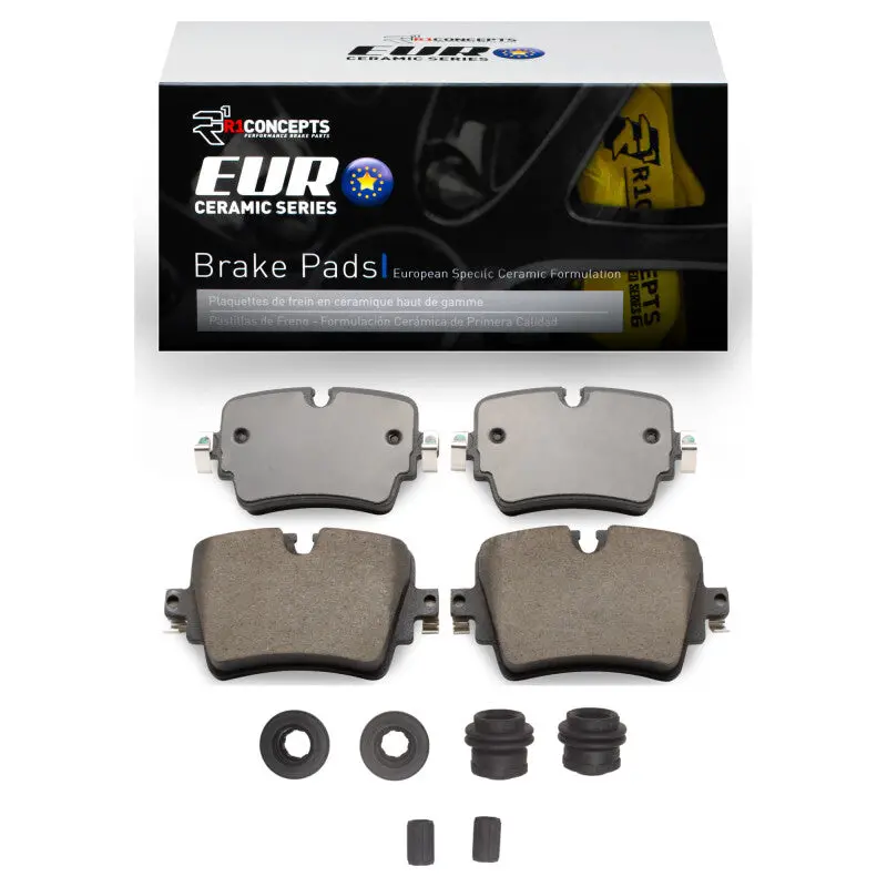 R1 2014-2024 Jaguar F-Type Rear R1 Euro Ceramic Pads & Hardware Kit 1