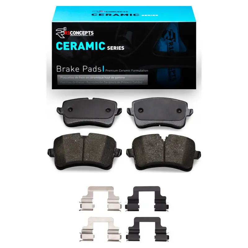 R1 2011-2023 Audi A6 (Usa/Canada) Rear R1 Ceramic Pads & Hardware Kit 1