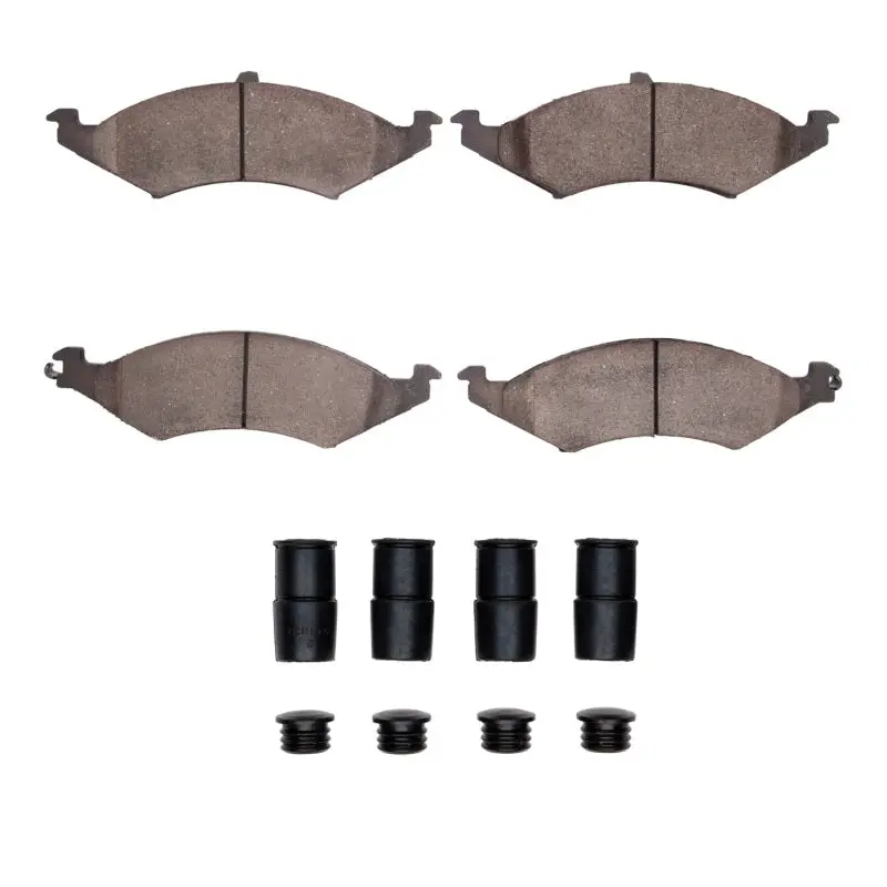 R1 86-93 Ford Taurus Sho Front Semi Met Pads & Hardware Kit 1