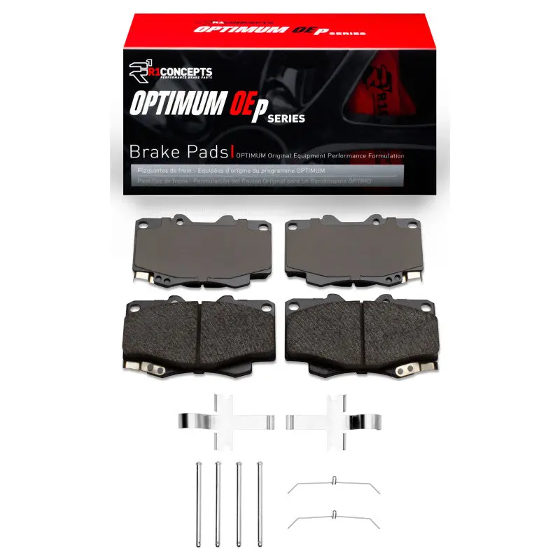 R1 95-04 Toyota 4Runner Front Optimum Oe Brake Pads & Hardware Kit 1