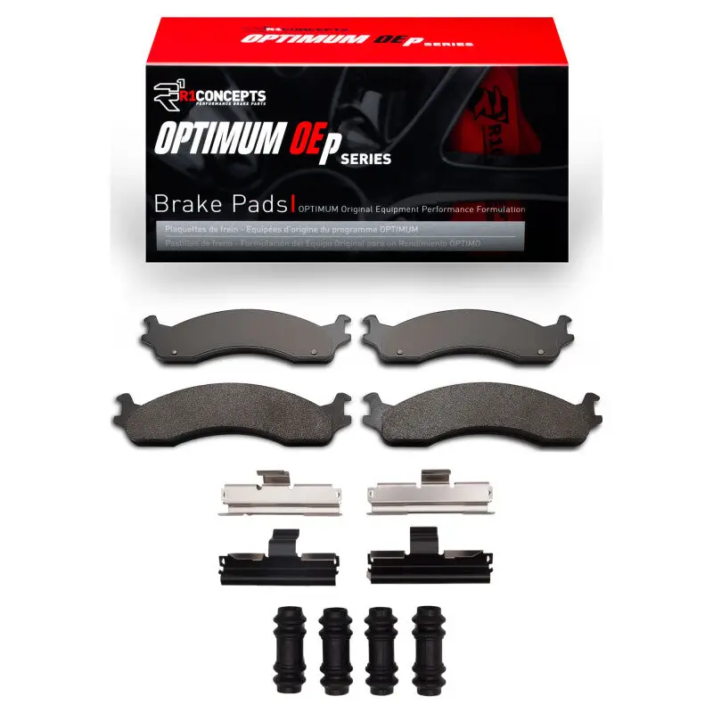 R1 98-03 Dodge B3500 / B2500 Front Optimum Oe Pads & Hardware Kit 1