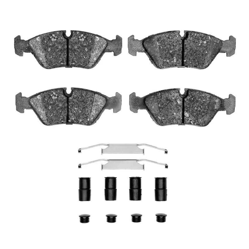 R1 82-91 Bmw 535I Front Semi Met Pads & Hardware Kit 1