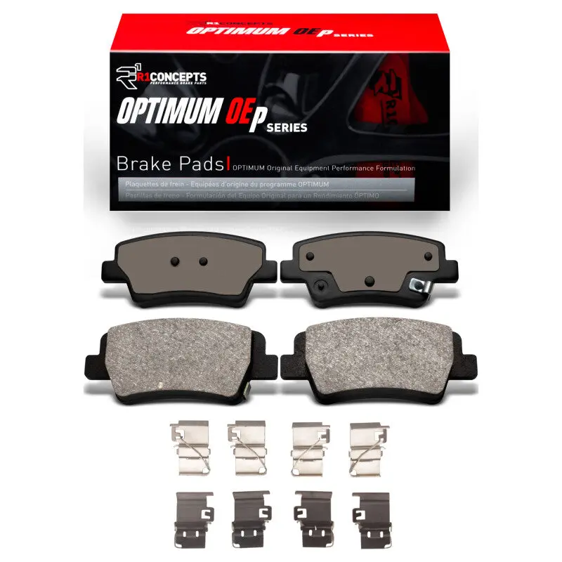 R1 21-25 Hyundai Elantra Rear Optimum Oe Brake Pads & Hardware Kit 1