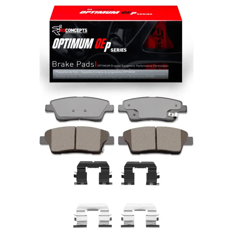 R1 2010-2017 Genesis G80 Rear R1 Optimum Oe Pads & Hardware Kit 1