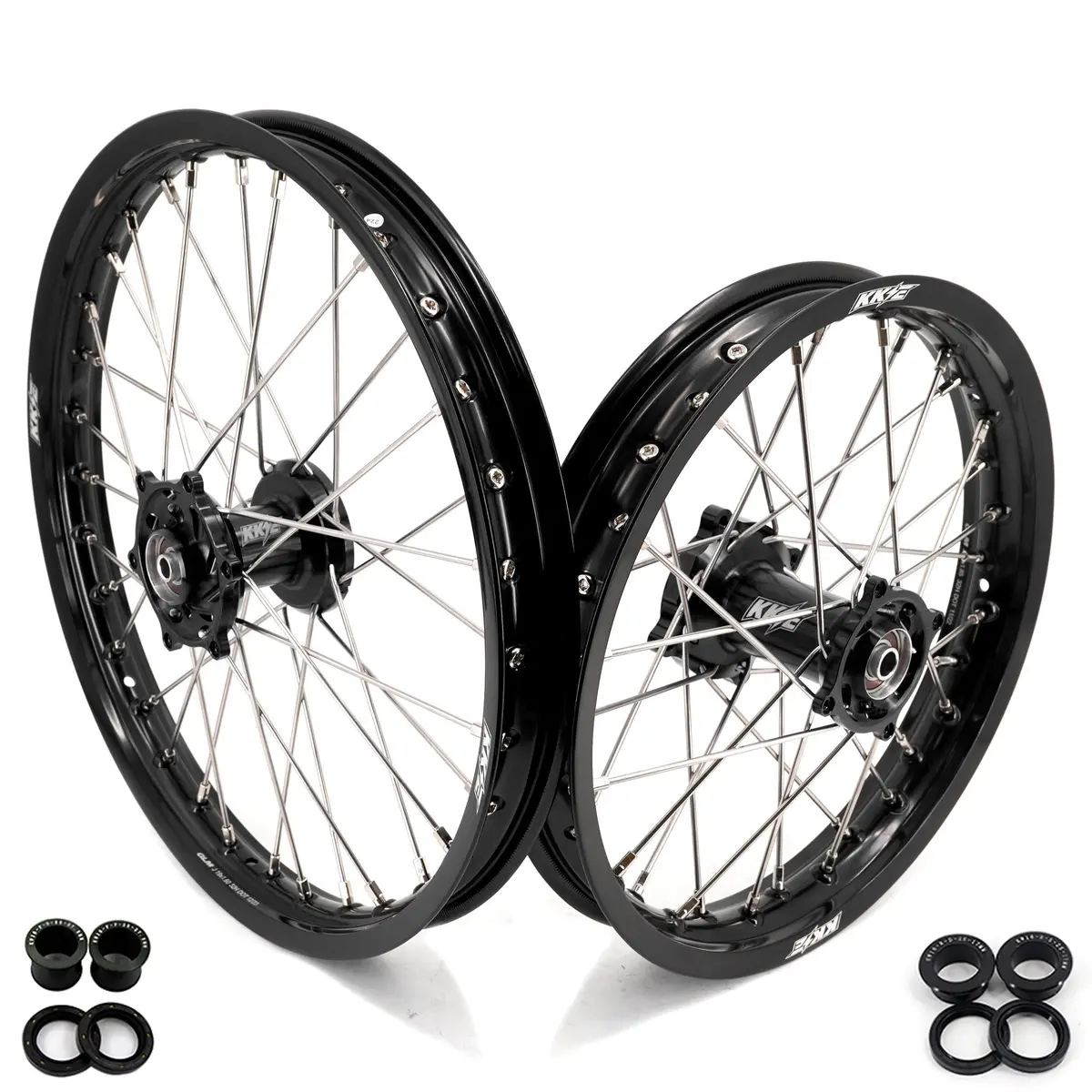 Kke 19 & 16 Big Kid's Wheels Rims Set Fit For Kawasaki Kx80 Kx85 Kx100 1