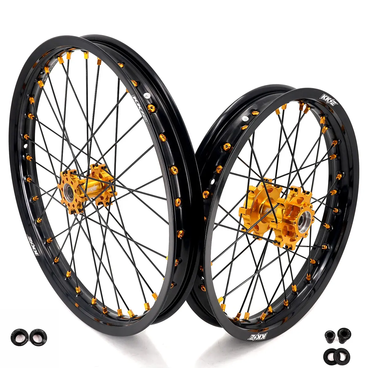 Us Stock Kke 1.6*19" & 1.85*16" Electric Dirtbike Wheels Rim For Sur Ron Light Bee-X 2019-2025 Gold 1