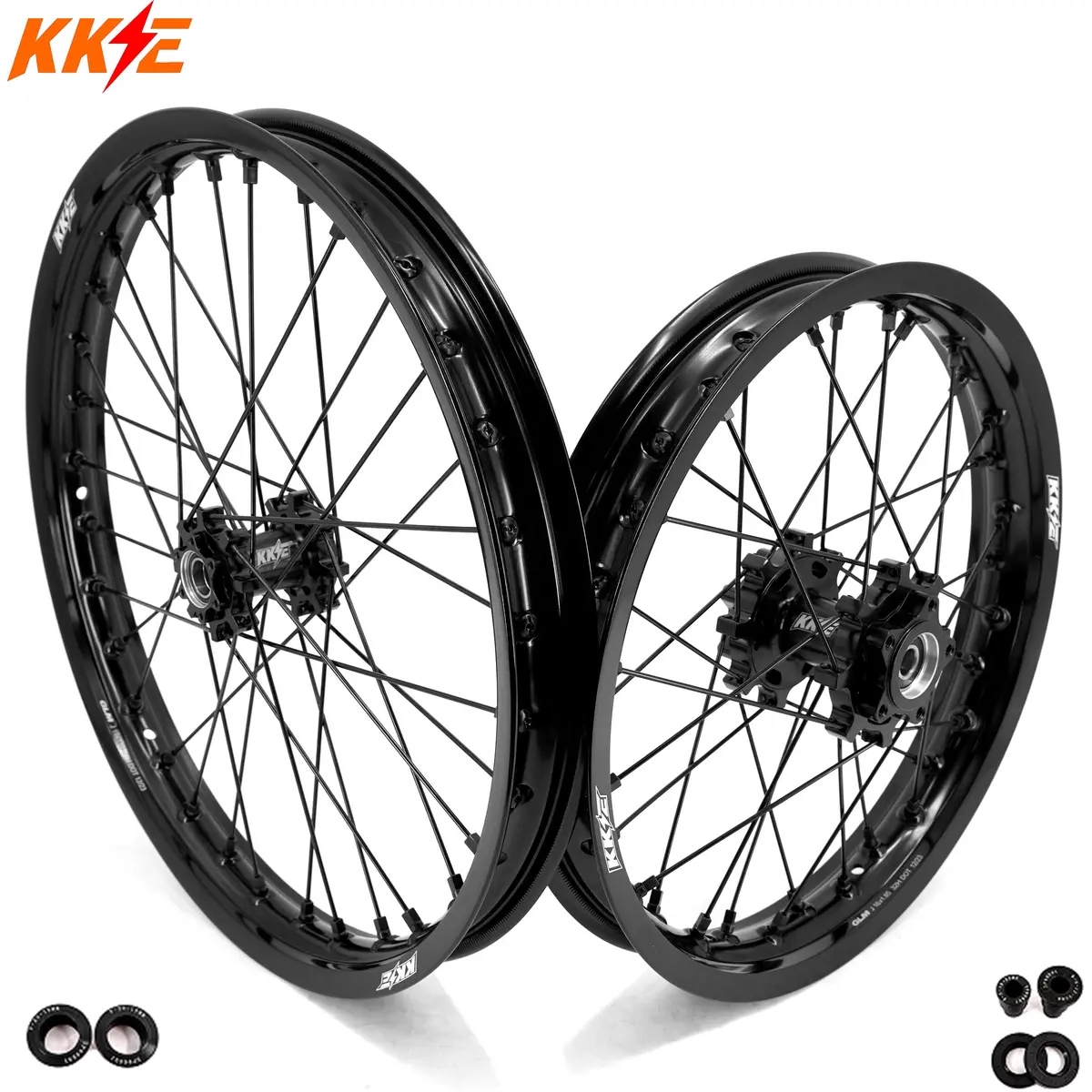 Us Stock Kke 19" 16" Spoke Alloy Wheels Rims Fit Talaria Sting Mx3 / R Mx4 Electric E-Bike Black 1