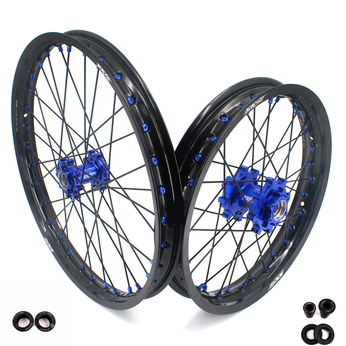 Kke Factory Stock Kke 1.6*19" & 1.85*16" Electric Dirtbike Wheels Rim For Sur Ron Light Bee-X 2019-2025 Blue Nipples 1