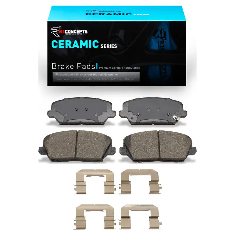 R1 14-18 Kia Forte Front Ceramic Pads & Hardware Kit 1