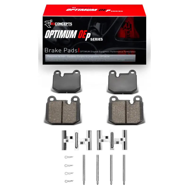 R1 77-83 Bmw 320I (Usa/Canada) Front Optimum Oe Pads & Hardware Kit 1
