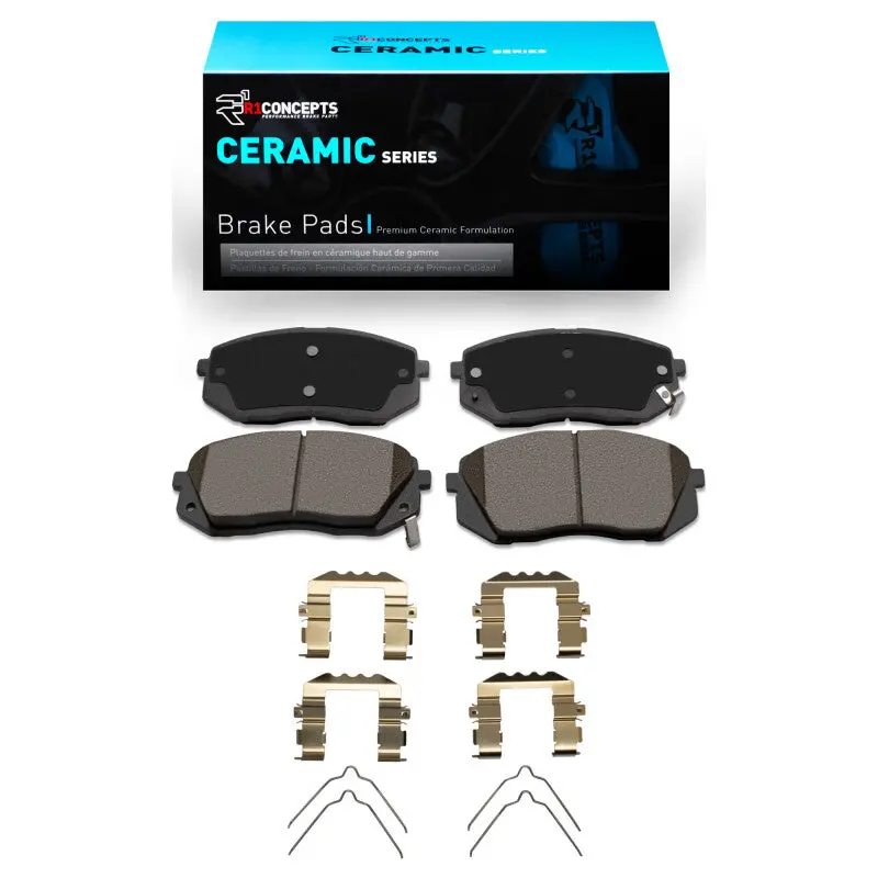 R1 15-15 Hyundai Sonata Front Ceramic Pads & Hardware Kit 1