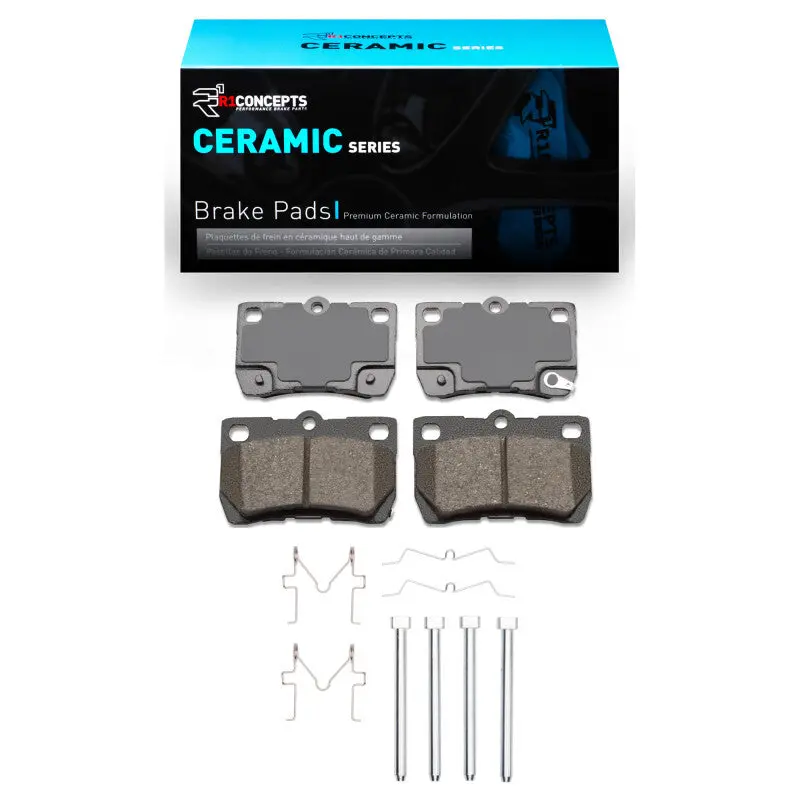 R1 2006-2013 Lexus Is250 Rear R1 Ceramic Pads & Hardware Kit 1