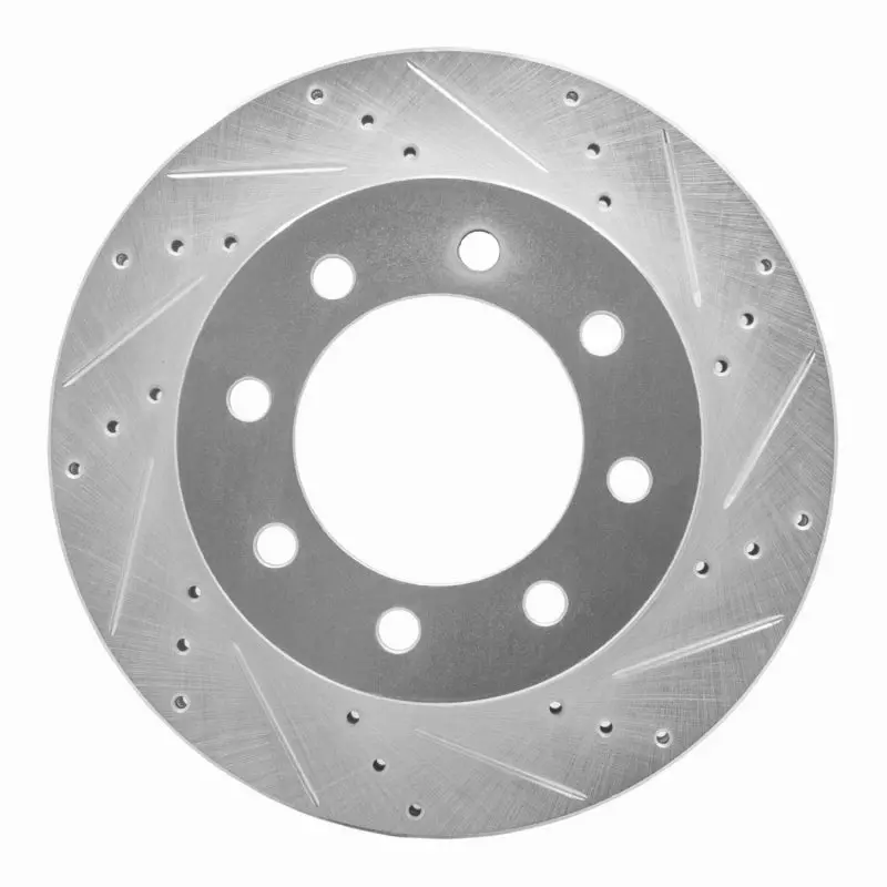 R1 03-08 Dodge Ram 4000 (Mexico) Front Right Drilled & Slotted Silver Brake Rotor 1