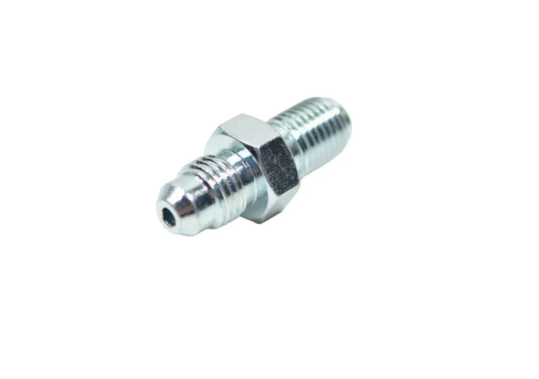 Brake Hardline Fitting, Male -3 An To Male 3/8-24 In. Inverted Flare, Steel, Zinc Plated Each 650302 Fragola 1
