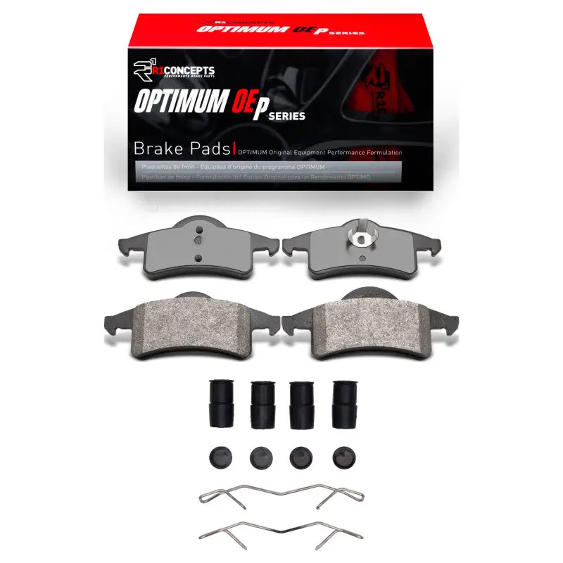 R1 99-04 Jeep Grand Cherokee Rear Optimum Oe Pads & Hardware Kit 1