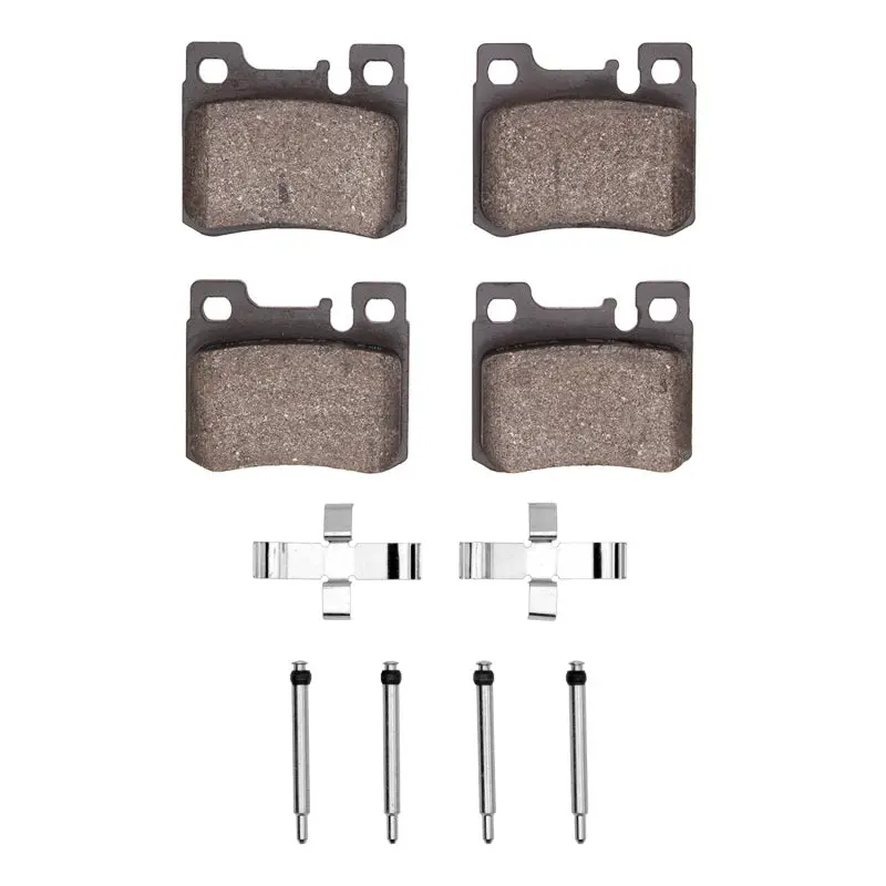 R1 86-95 Mercedes-Benz 190E Rear Semi Met Pads & Hardware Kit 1