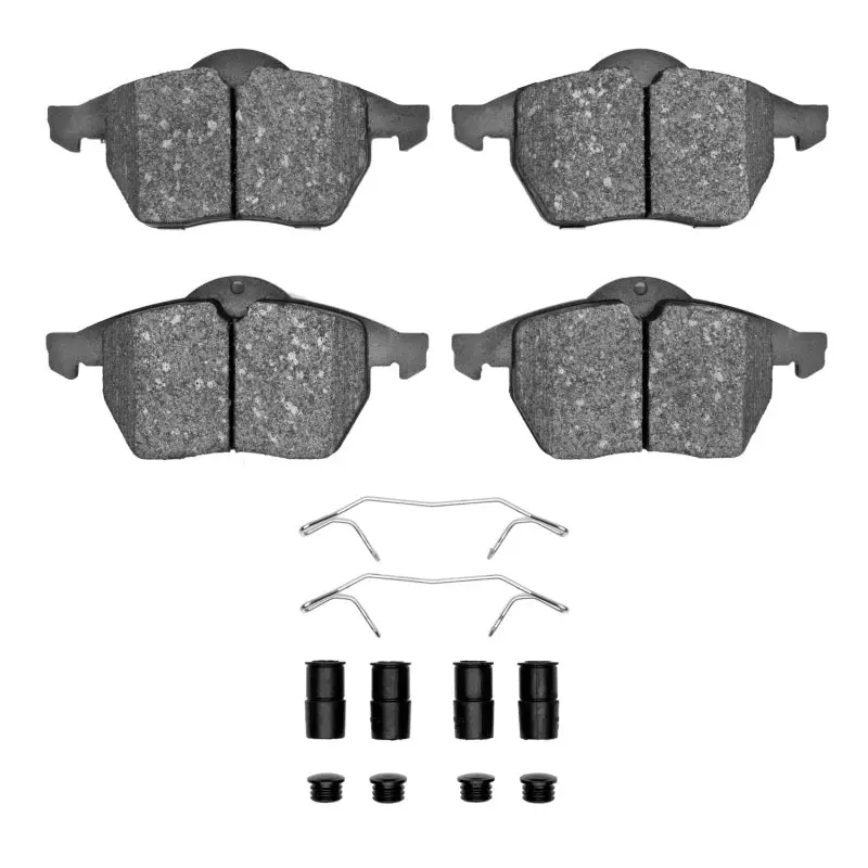R1 96-99 Audi A4 Quattro Front Semi Met Pads & Hardware Kit 1