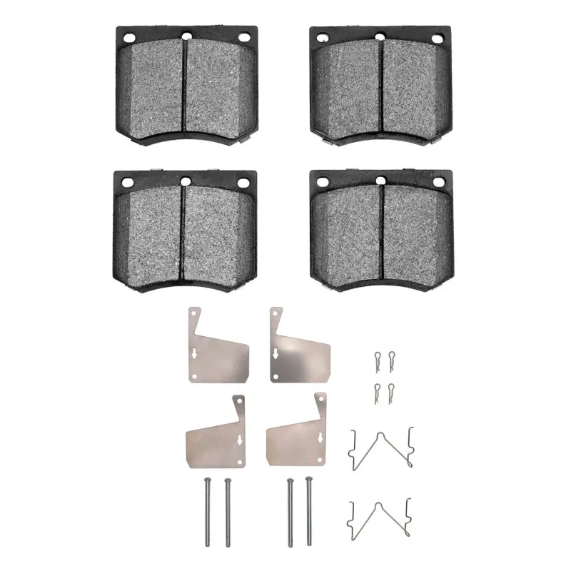 R1 70-83 Delorean Dmc 12 Front Semi Met Pads & Hardware Kit 1