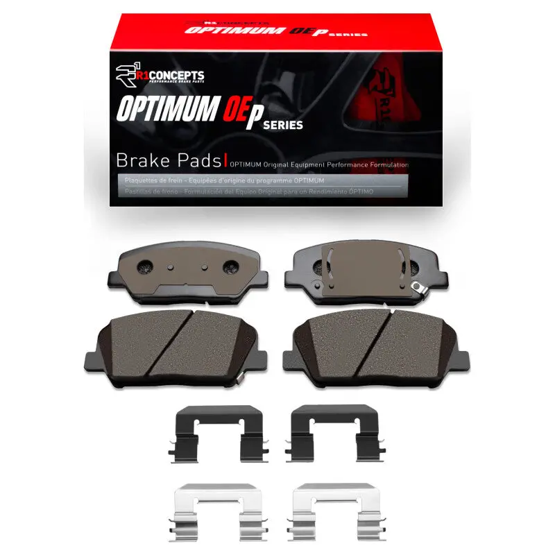 R1 2013-2015 Hyundai Veloster Front R1 Optimum Oe Pads & Hardware Kit 1