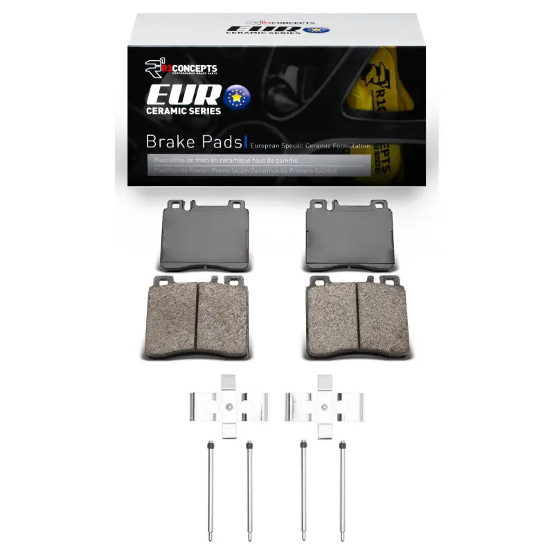 R1 91-99 Mercedes-Benz S500 Front Euro Ceramic Pads & Hardware Kit 1
