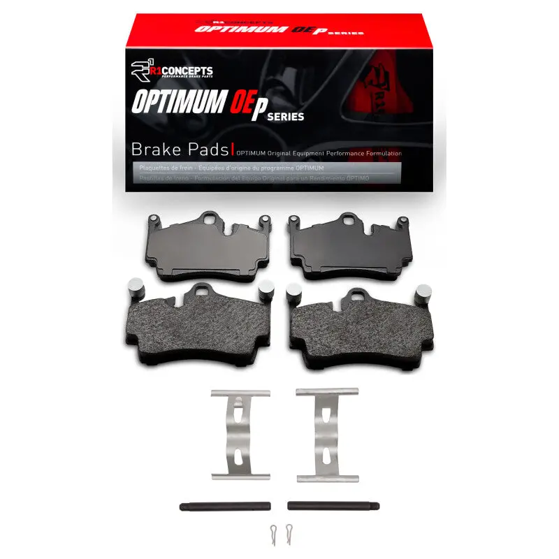 R1 05-23 Porsche 718 Cayman Rear Optimum Oe Pads & Hardware Kit 1