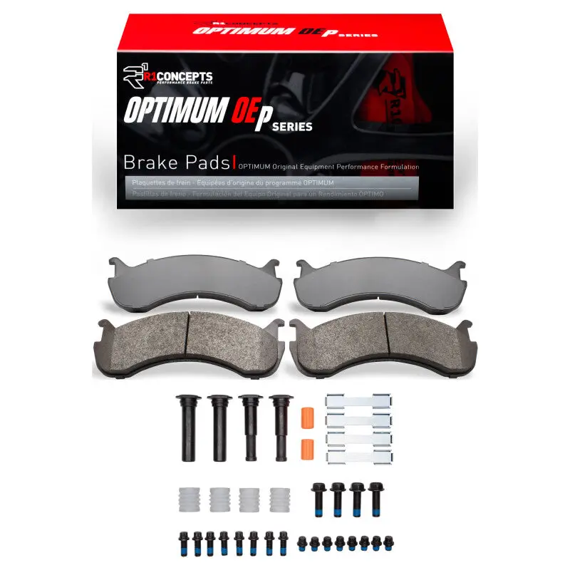 R1 98-25 Beaver Motorcoach Contessa Front/Rear Optimum Oe Pads & Hardware Kit 1