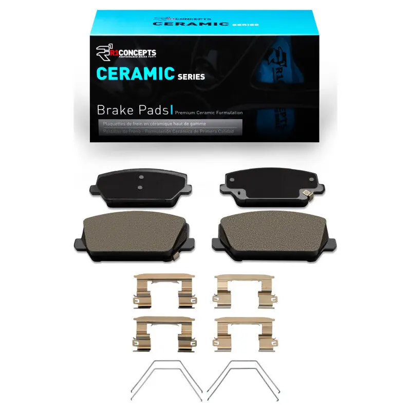 R1 -22 Hyundai Veloster N Front Ceramic Pads & Hardware Kit 1