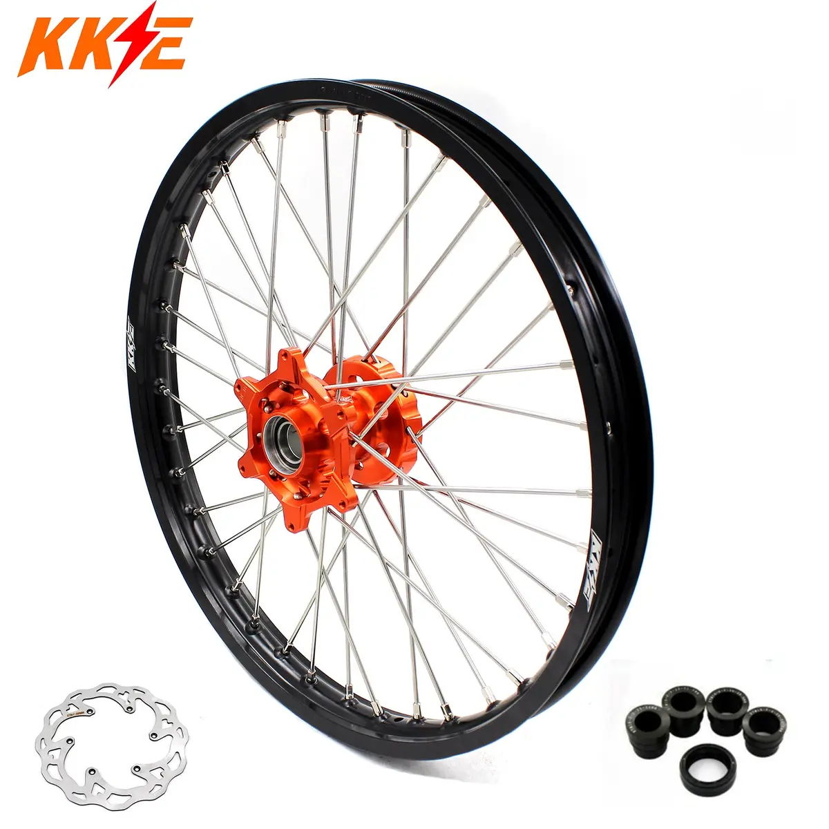 Kke 21×1.6 Front Spoked Wheel Rim For Ktm Sx Sxf Xcw Xcf Xc Exc Excf Excw 125-530Cc 2003-2025 2