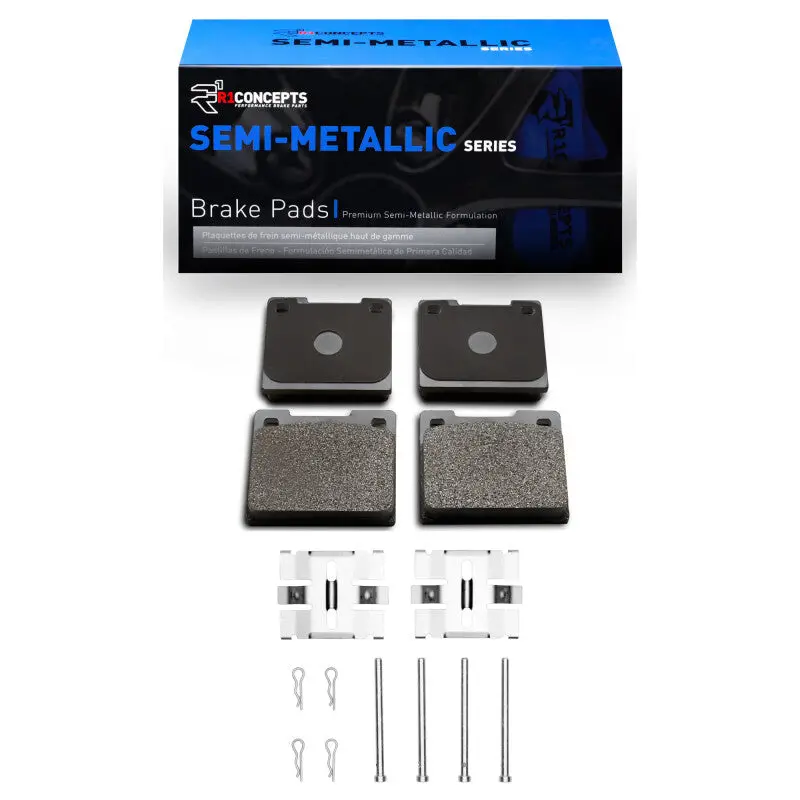 R1 67-87 Volvo 244 Rear Semi Met Pads & Hardware Kit 1