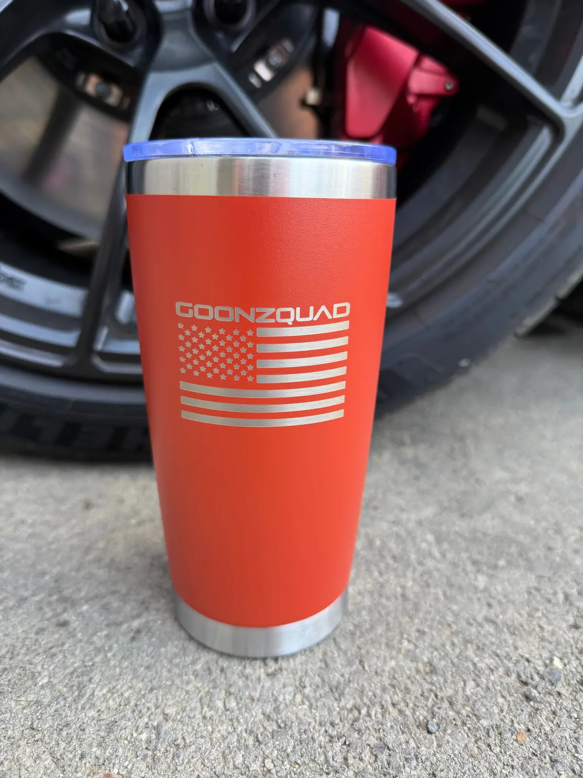 Burnt Orange Tumbler 1