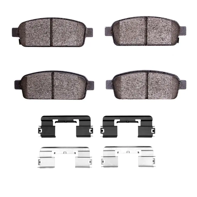 R1 16-16 Cadillac Elr Rear Semi Met Pads & Hardware Kit 1