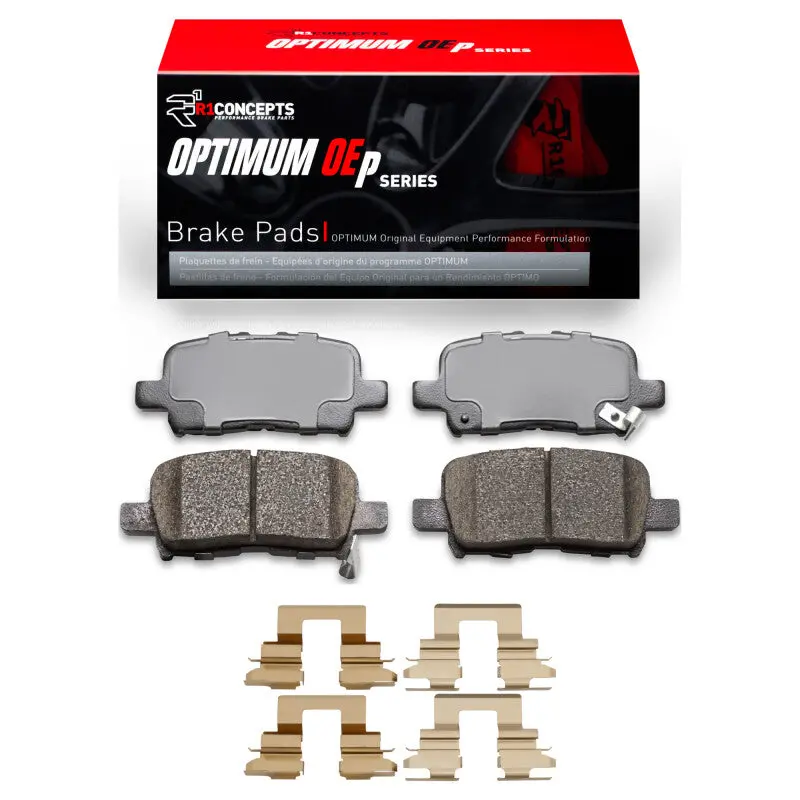 R1 01-08 Acura Mdx Rear Optimum Oe Brake Pads & Hardware Kit 1